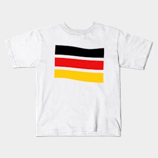 German Flag In The Wind Kids T-Shirt